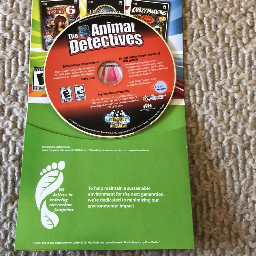 NWT The Animal Detectives PC game